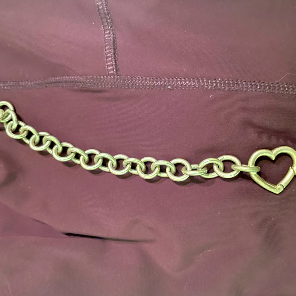 Tiffany &Co  bracelet.  The heart is the clasp.